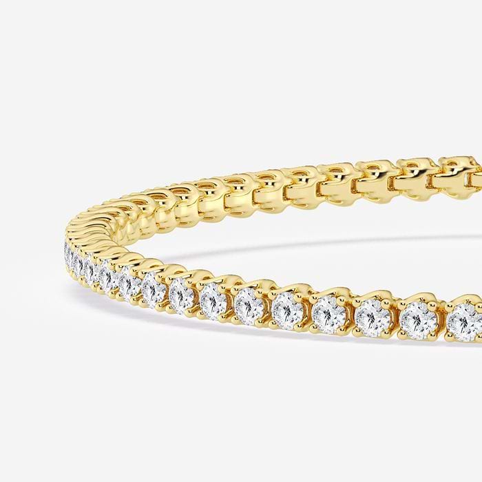 Tulip Prong Round Tennis Bracelet