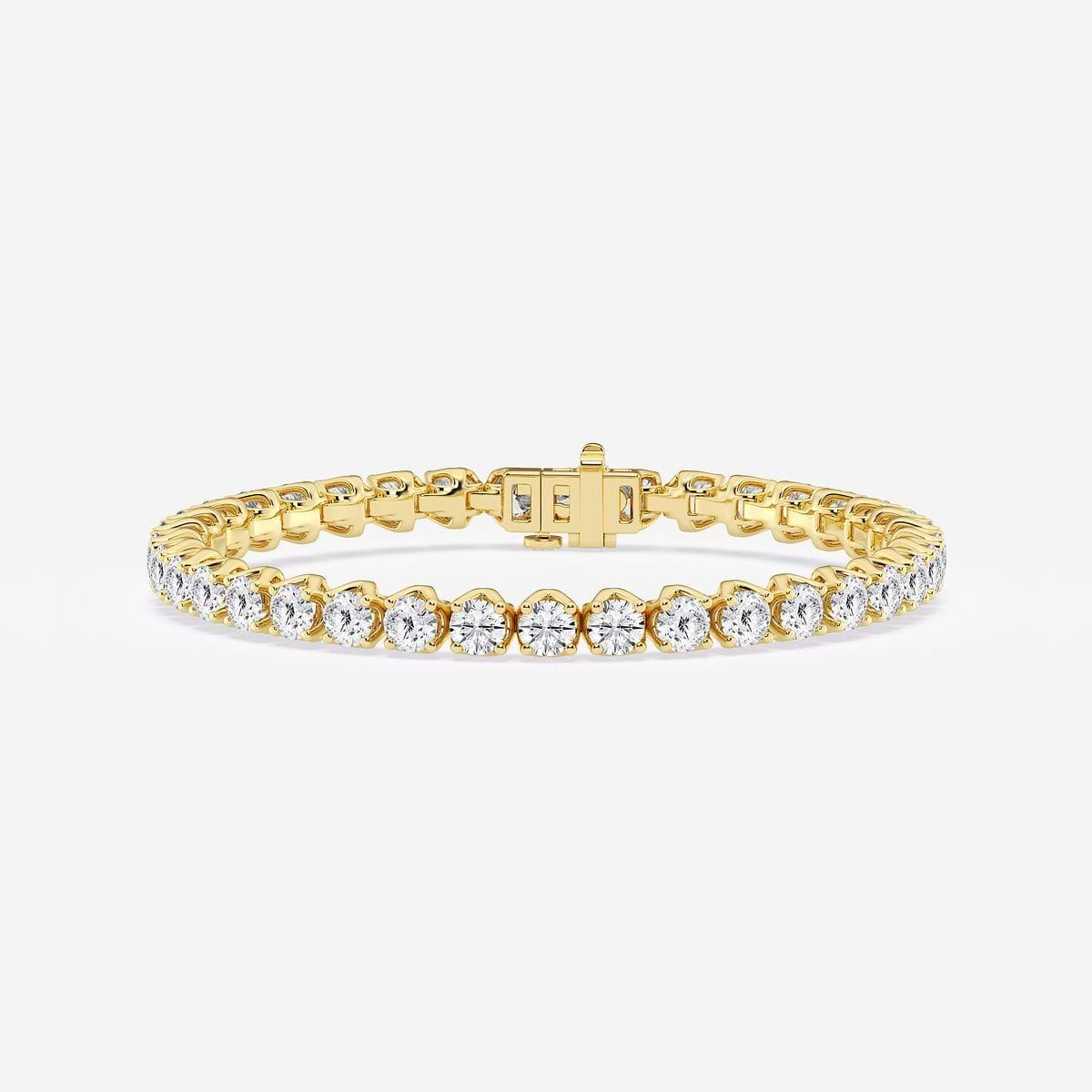 12 1/5 ctw Round Lab Grown Diamond Tulip Prong Tennis Bracelet - 7.5 Inches