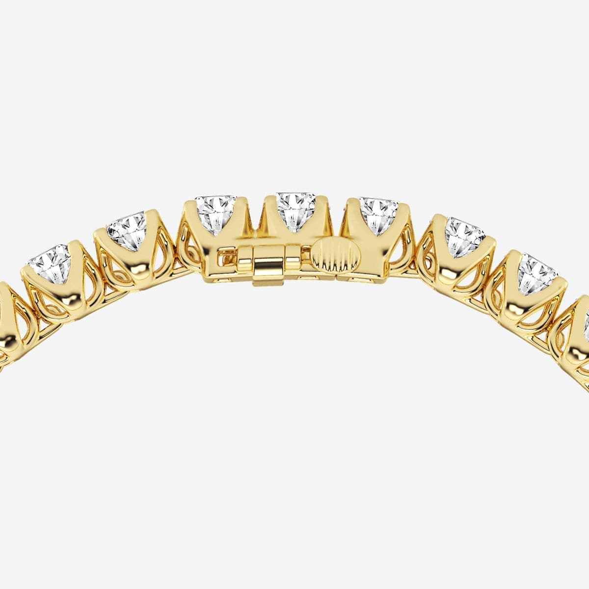 Additional Image 2 for  12 1/5 ctw Round Lab Grown Diamond Tulip Prong Tennis Bracelet - 7.5 Inches
