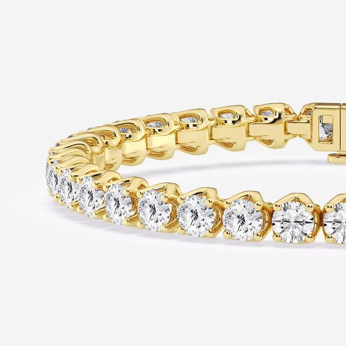 Tulip Prong Round Tennis Bracelet