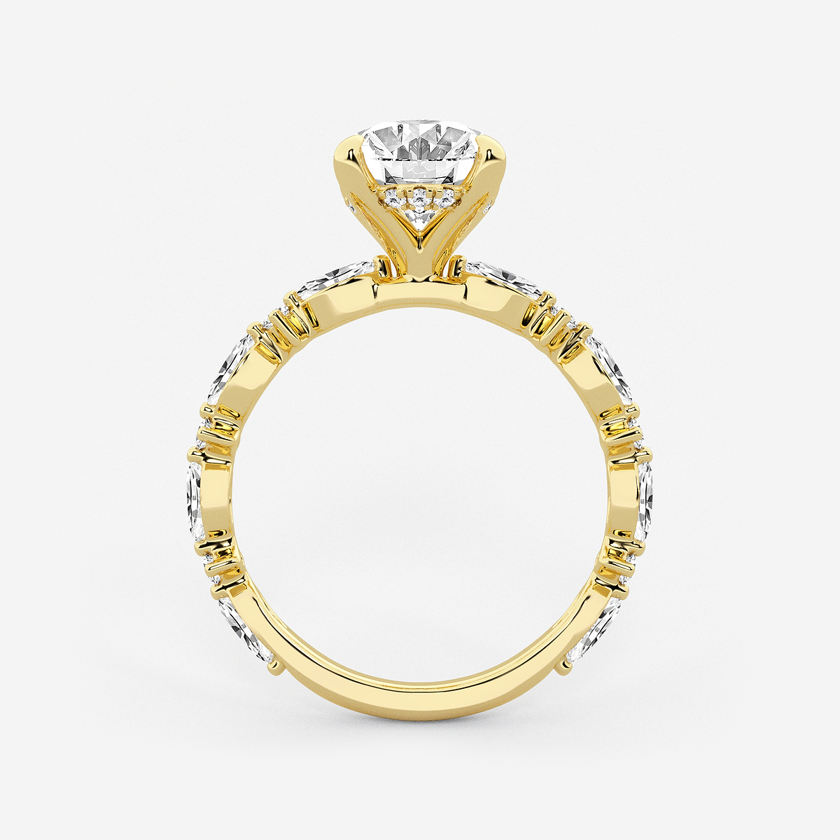 Additional Image 1 for  4 2/5 ctw Oval Lab Grown Diamond Bridal Set