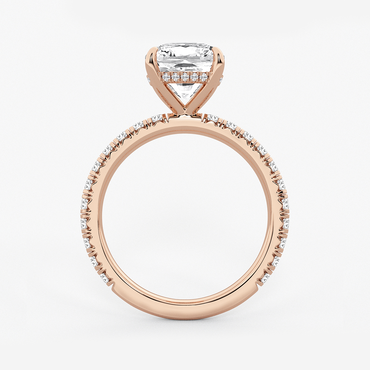 Additional Image 1 for  4 1/3 ctw Cushion Lab Grown Diamond Bridal Set