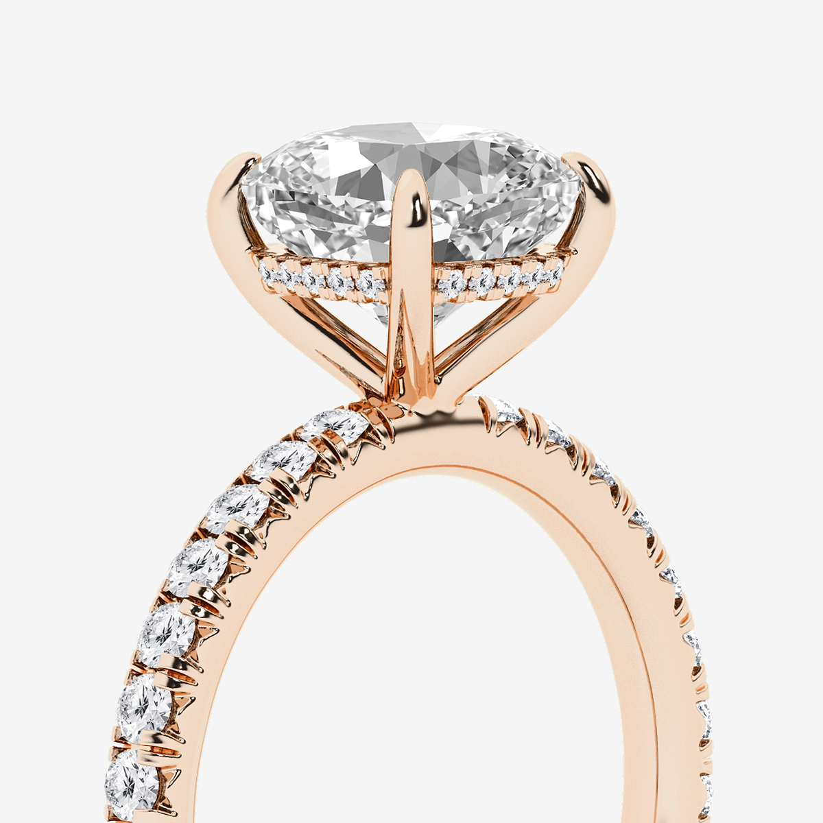 Additional Image 2 for  4 1/3 ctw Cushion Lab Grown Diamond Bridal Set