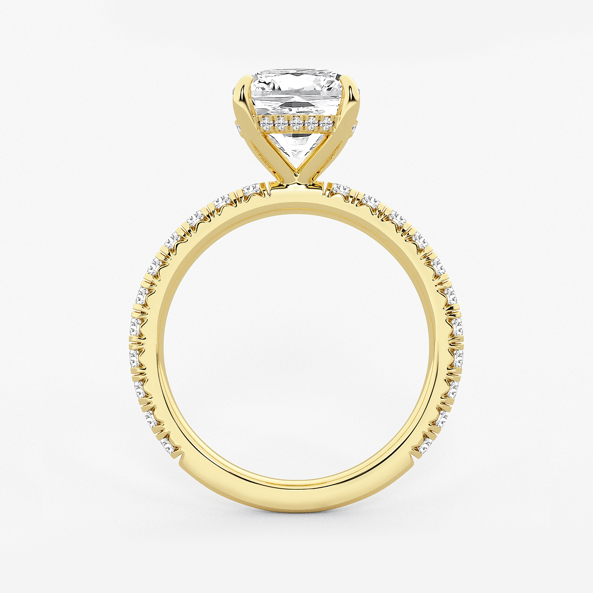 Additional Image 1 for  4 1/3 ctw Cushion Lab Grown Diamond Bridal Set