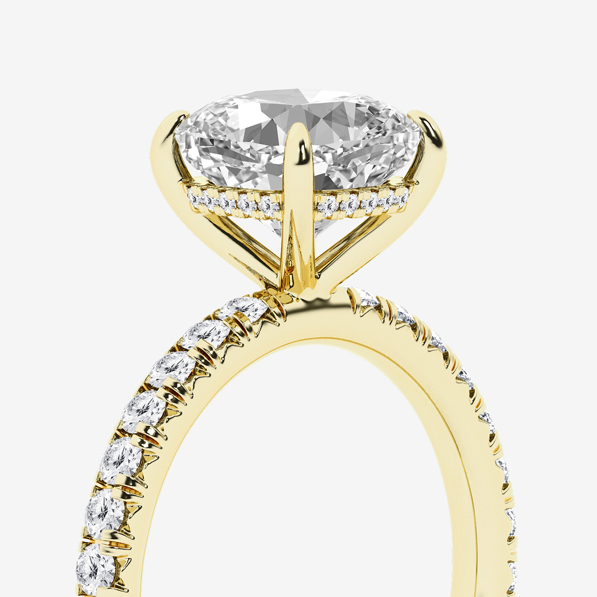 Additional Image 2 for  4 1/3 ctw Cushion Lab Grown Diamond Bridal Set