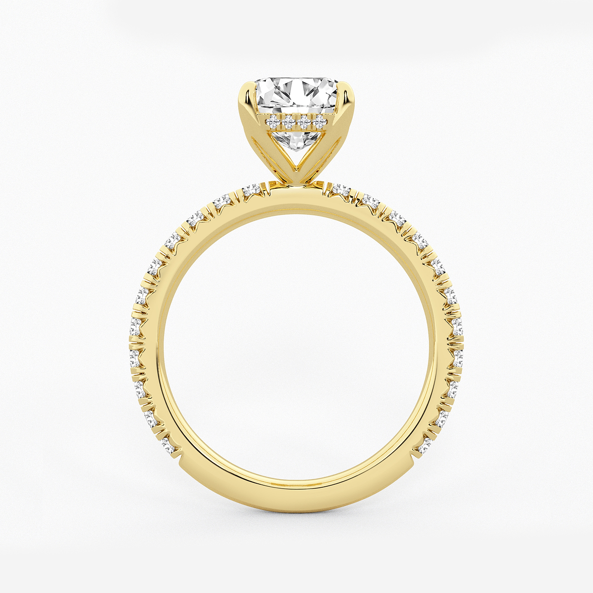 Additional Image 1 for  4 1/3 ctw Emerald Lab Grown Diamond Bridal Set