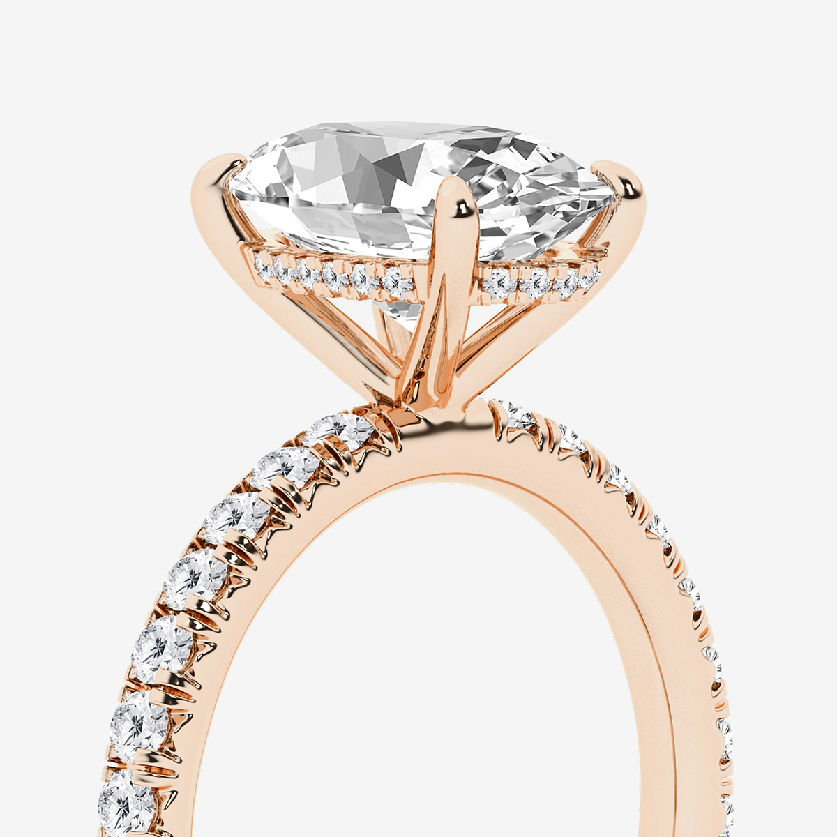 Additional Image 2 for  4 1/3 ctw Oval Lab Grown Diamond Bridal Set