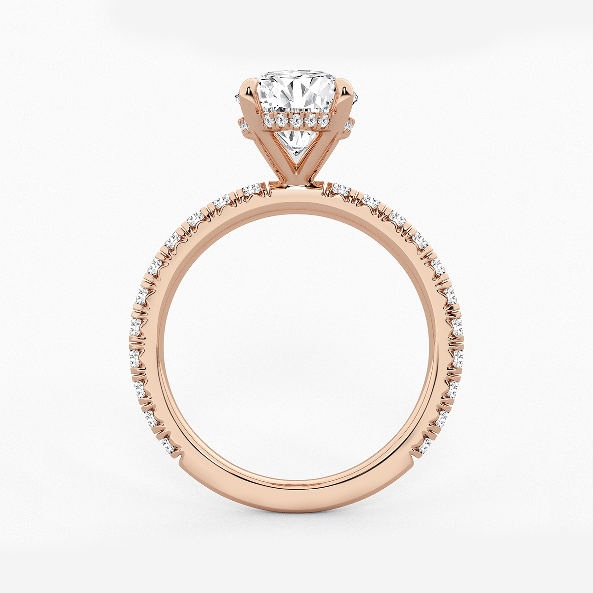 Additional Image 1 for  4 1/3 ctw Oval Lab Grown Diamond Bridal Set