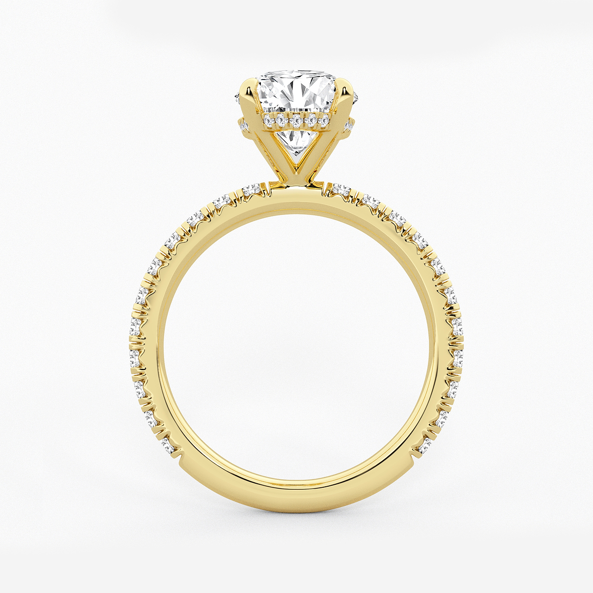 Additional Image 1 for  4 1/3 ctw Oval Lab Grown Diamond Bridal Set