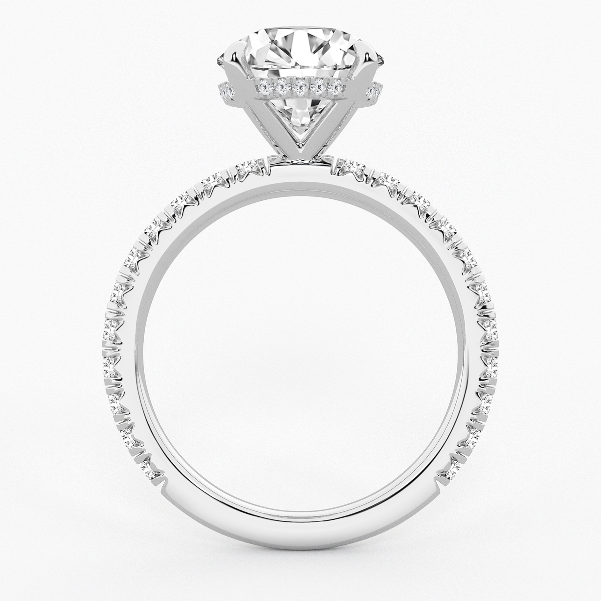 Additional Image 1 for  4 1/3 ctw Round Lab Grown Diamond Bridal Set