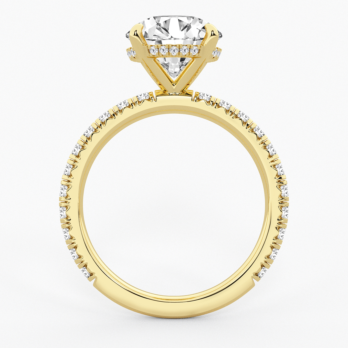 Additional Image 1 for  4 1/3 ctw Round Lab Grown Diamond Bridal Set