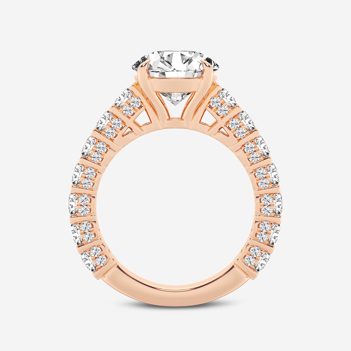Additional Image 1 for  6 2/3 ctw Round Lab Grown Diamond Bridal Set