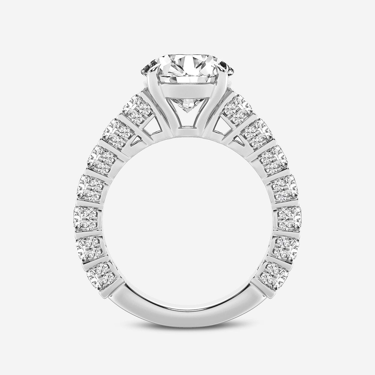 Additional Image 1 for  6 2/3 ctw Round Lab Grown Diamond Bridal Set
