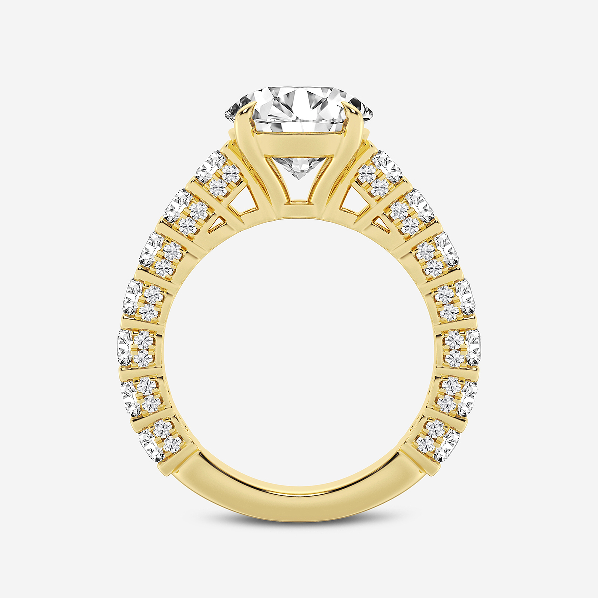 Additional Image 1 for  6 2/3 ctw Round Lab Grown Diamond Bridal Set