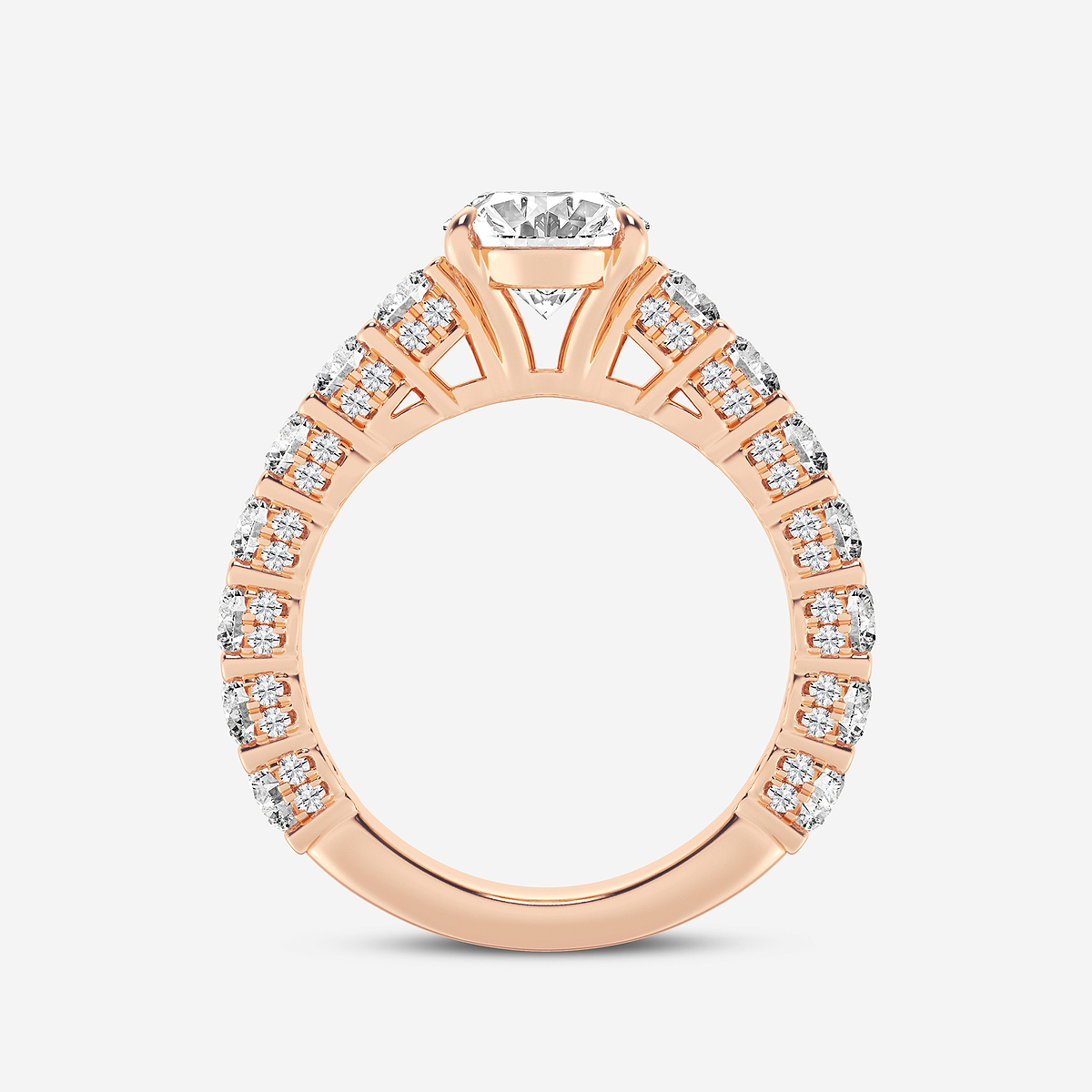 Additional Image 1 for  5 2/3 ctw Oval Lab Grown Diamond Bridal Set