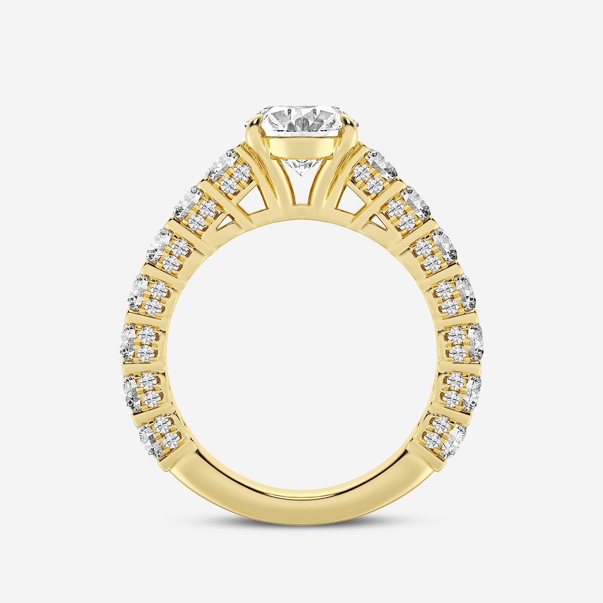 Additional Image 1 for  5 2/3 ctw Oval Lab Grown Diamond Bridal Set