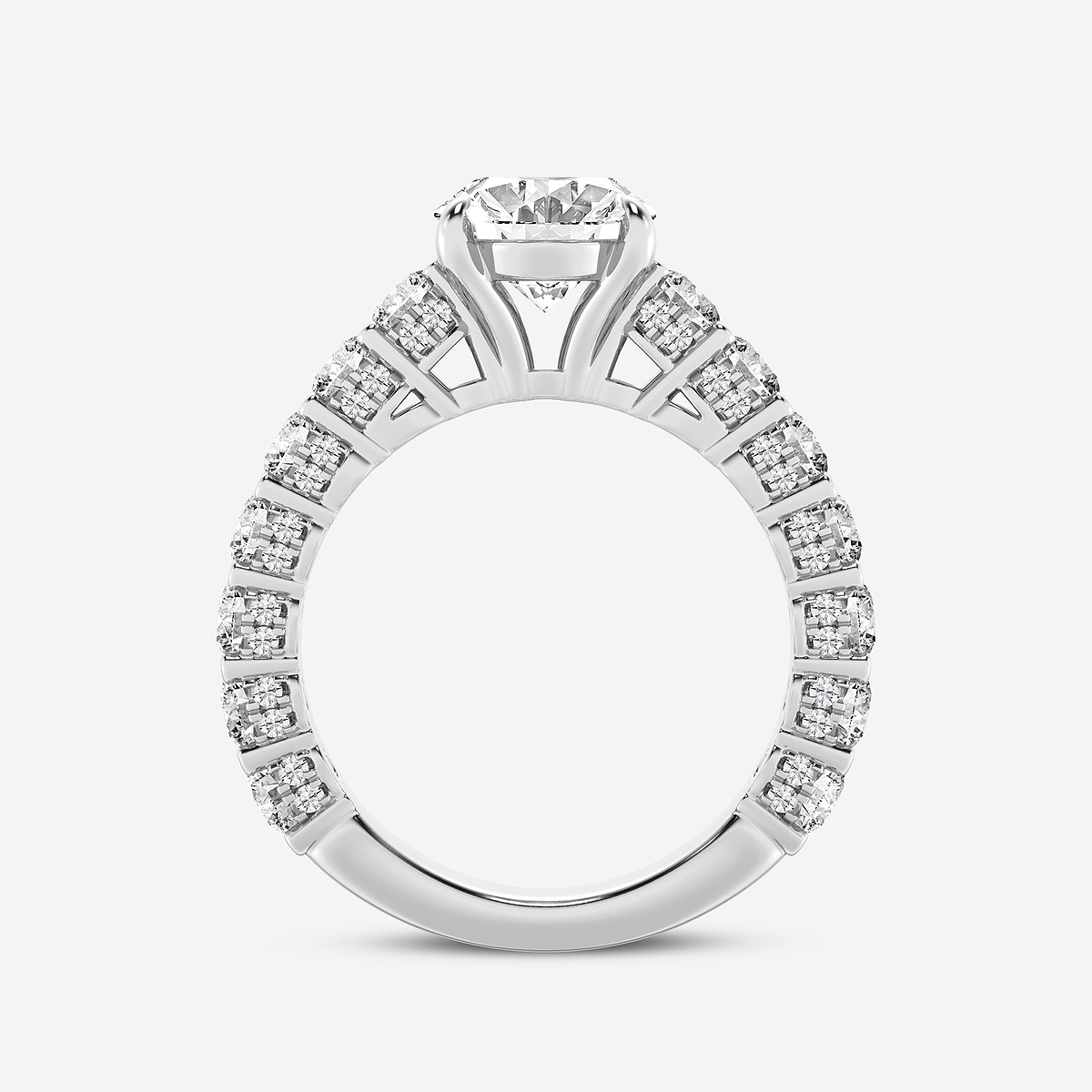Additional Image 1 for  6 1/6 ctw Oval Lab Grown Diamond Bridal Set