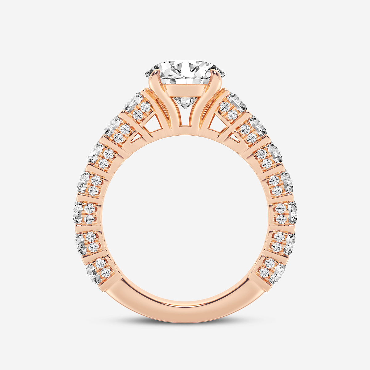 Additional Image 1 for  5 2/3 ctw Round Lab Grown Diamond Bridal Set