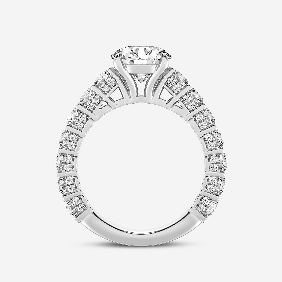 Additional Image 1 for  5 2/3 ctw Round Lab Grown Diamond Bridal Set