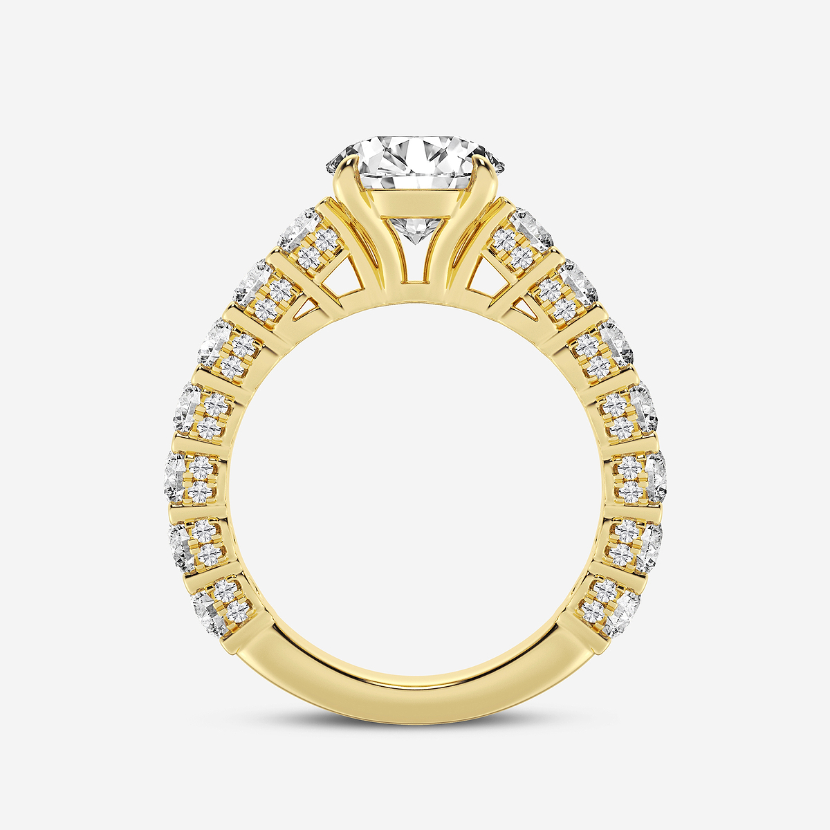 Additional Image 1 for  5 2/3 ctw Round Lab Grown Diamond Bridal Set