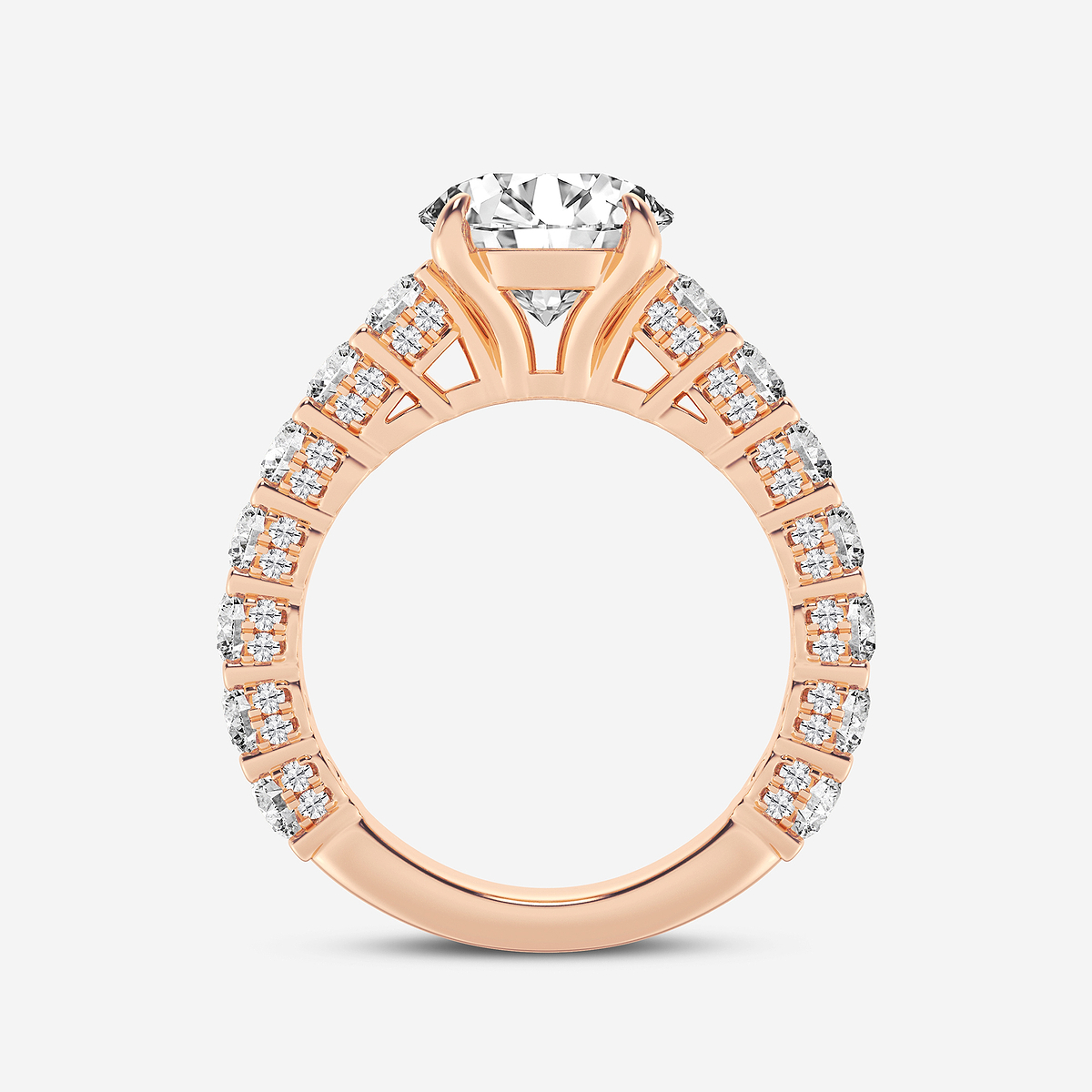 Additional Image 1 for  6 1/6 ctw Round Lab Grown Diamond Bridal Set