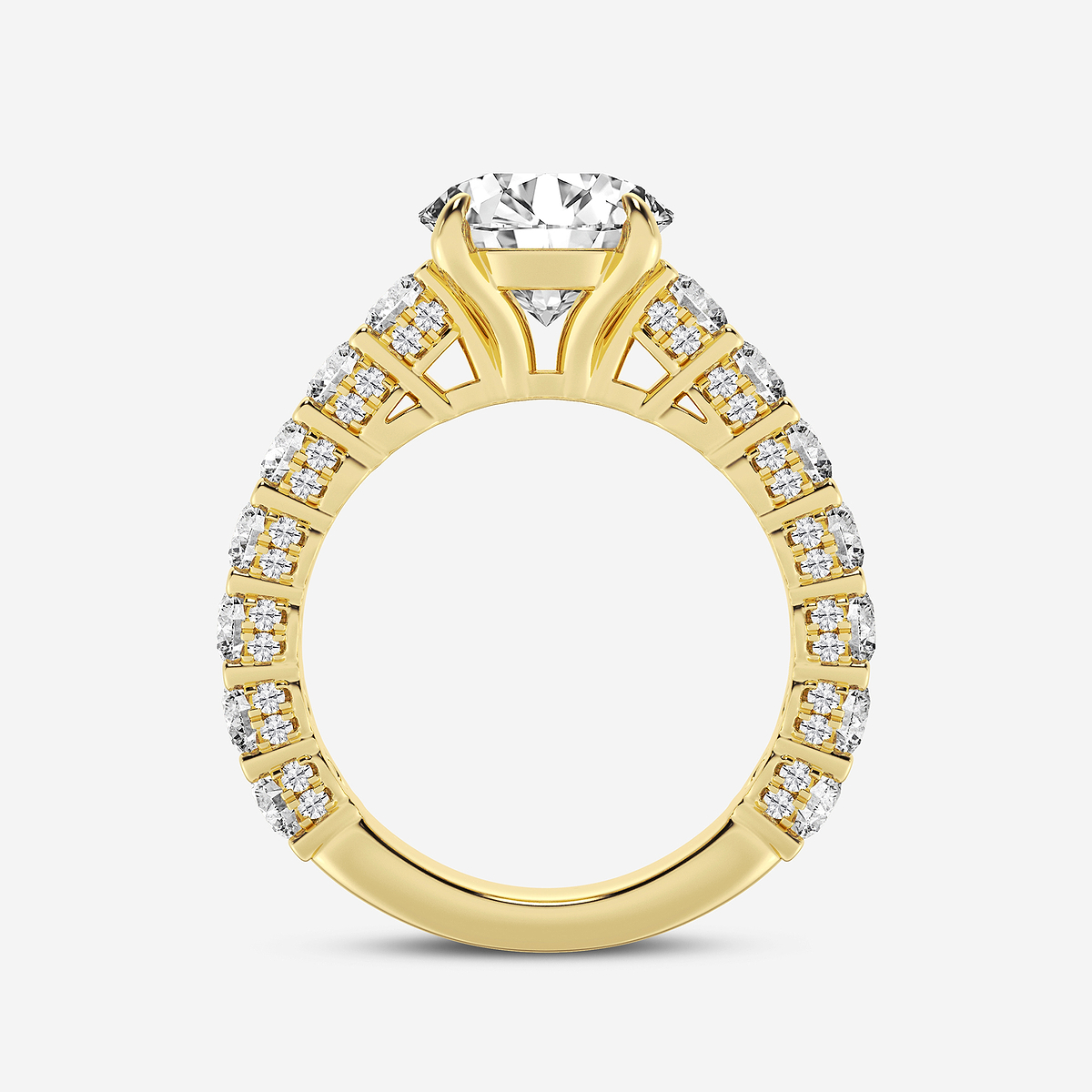 Additional Image 1 for  6 1/6 ctw Round Lab Grown Diamond Bridal Set