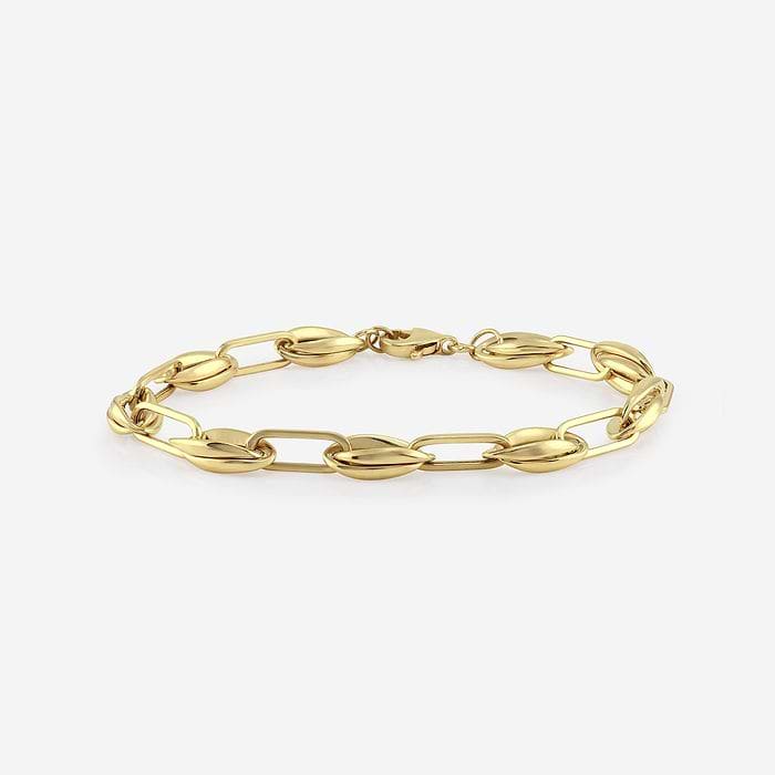 Plain Gold Interlink Bracelet