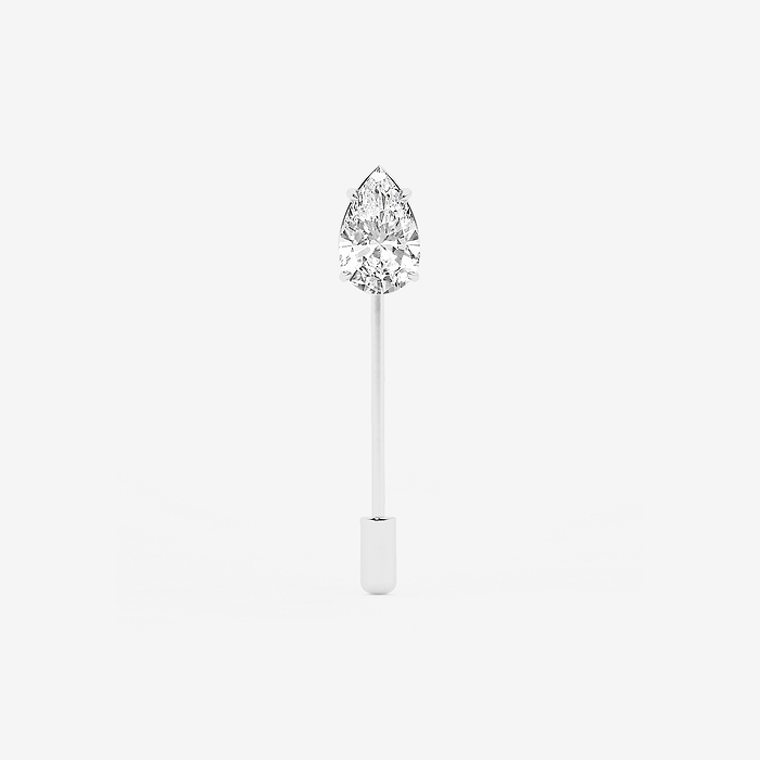 Pear Solitaire Lapel Pin
