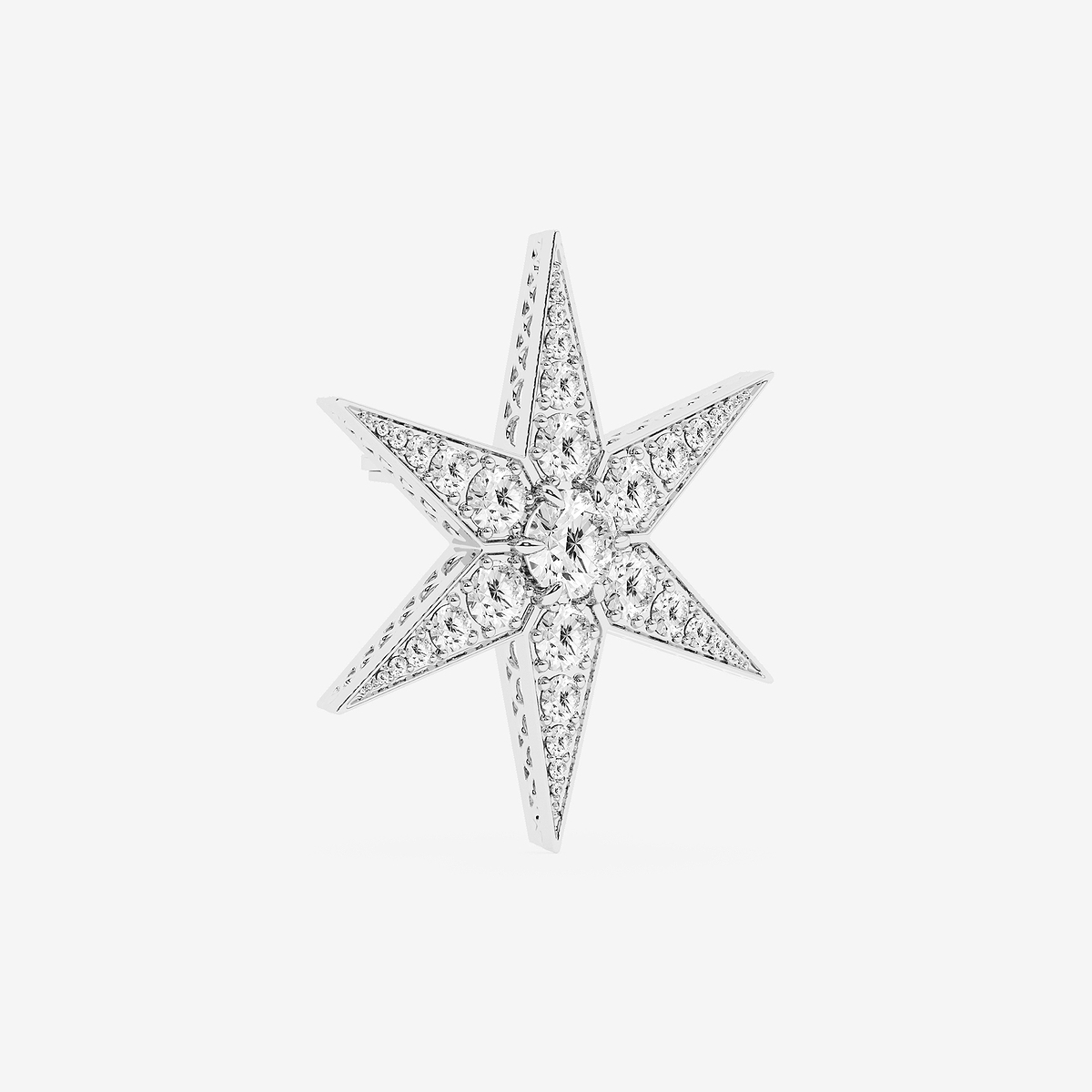 Additional Image 1 for  6 1/2 ctw Round Lab Grown Diamond Star Pin