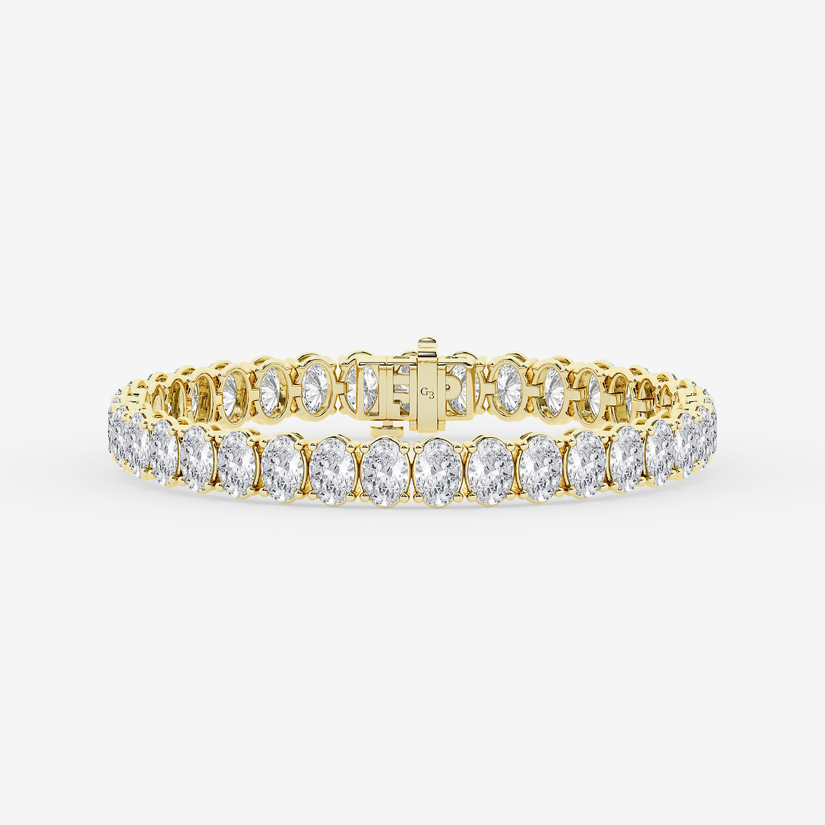 15 ctw Oval Lab Grown Diamond Tennis Bracelet - 7 Inches
