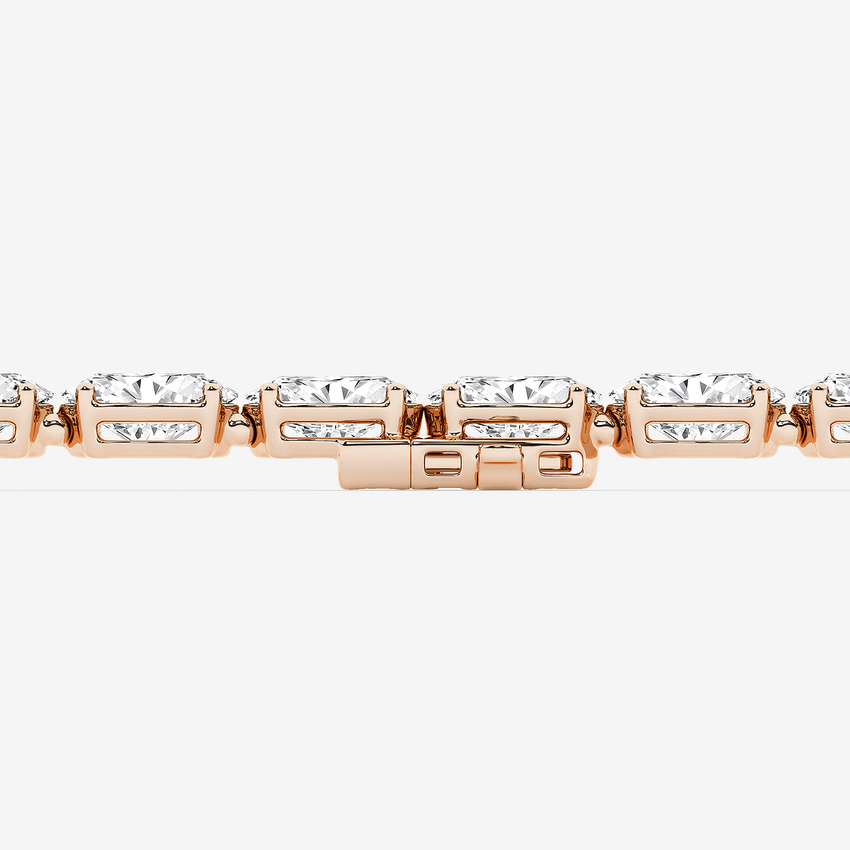 Additional Image 2 for  15 ctw Oval Lab Grown Diamond East-West Tennis Bracelet - 7.5 Inches