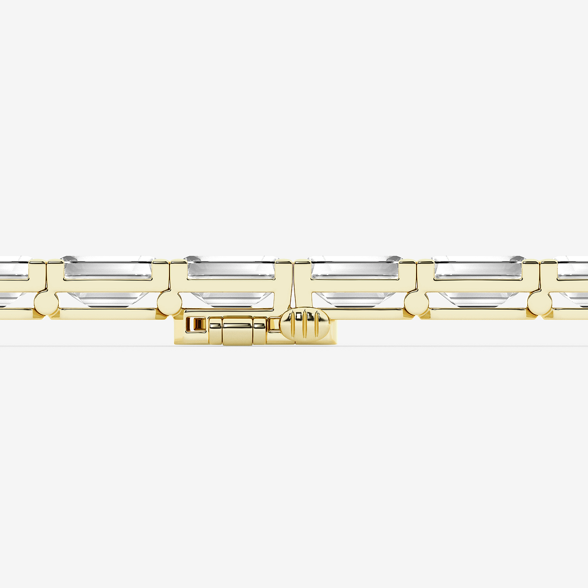 Additional Image 2 for  25 ctw Emerald Lab Grown Diamond East -West Tennis Bracelet - 6.5 Inches