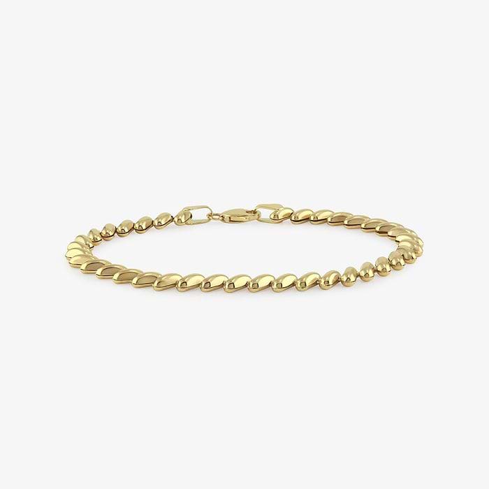 Plain Gold Link Bracelet