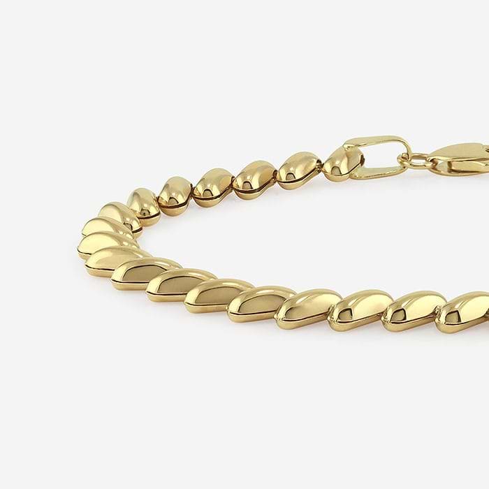 Plain Gold Link Bracelet