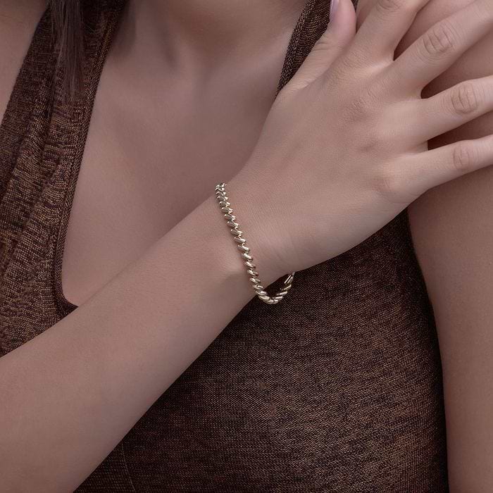 Plain Gold Link Bracelet