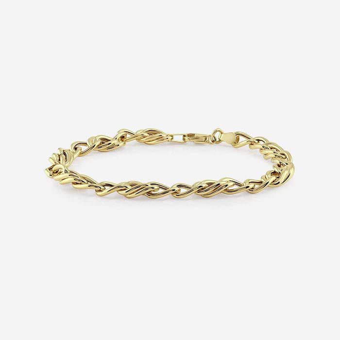 Plain Gold Wheat link Bracelet