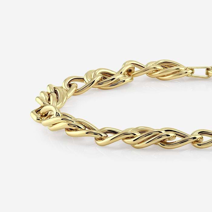 Plain Gold Wheat link Bracelet