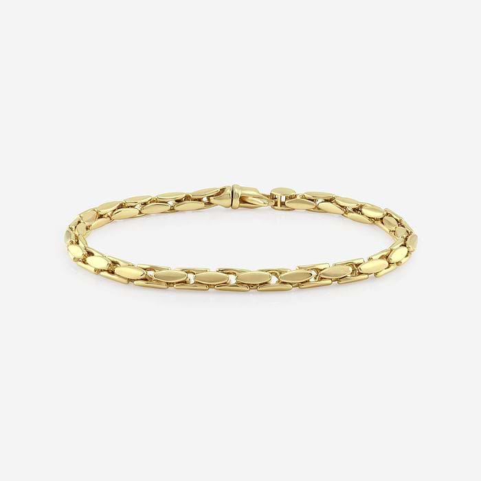 Plain Gold Chain Bracelet