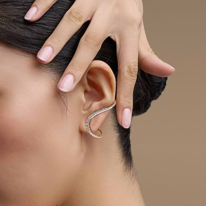 Curve Flow Wraparound Earrings