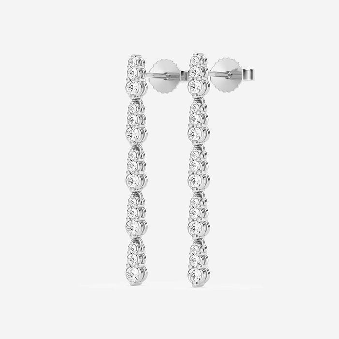 Round Graduated Dangle Earrings