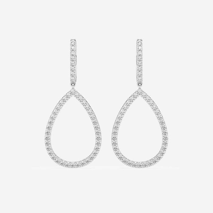 Round Teardrop Earrings
