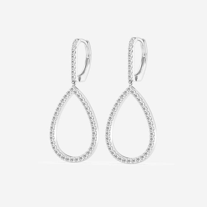 Round Teardrop Earrings