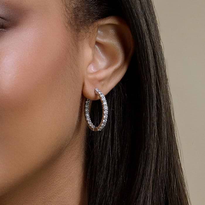 Inside Out Round Hoop Earrings