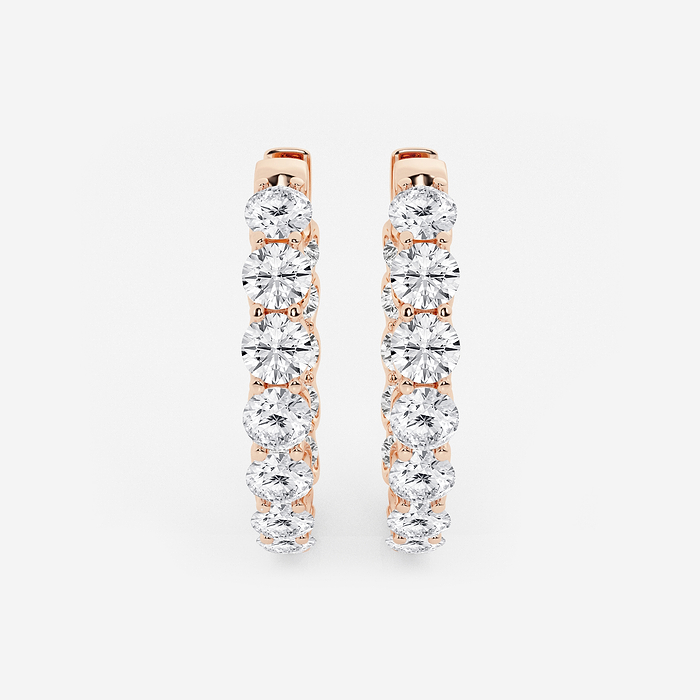 Round Inside Out Hoops