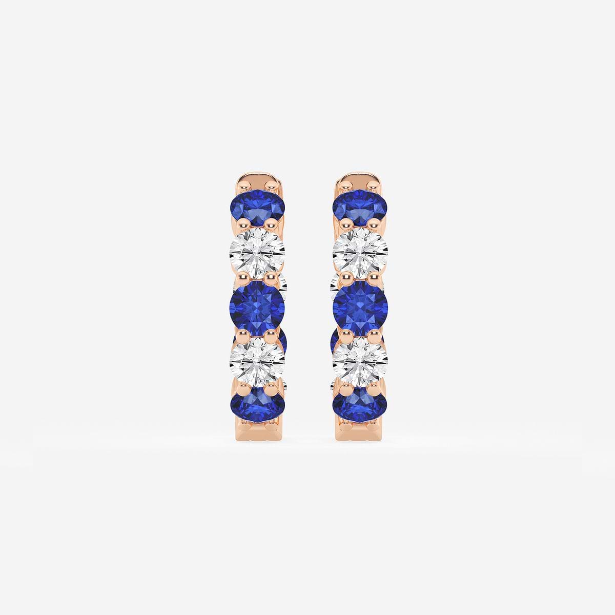 Muse Hoop Earrings - Created Sapphire