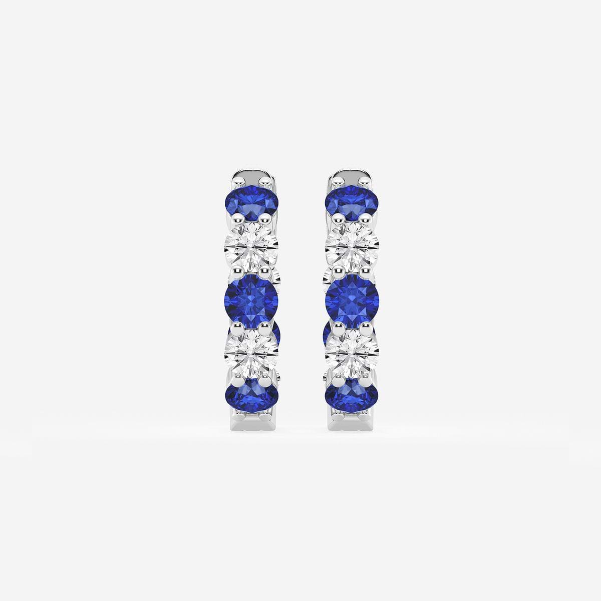 Muse Hoop Earrings - Created Sapphire
