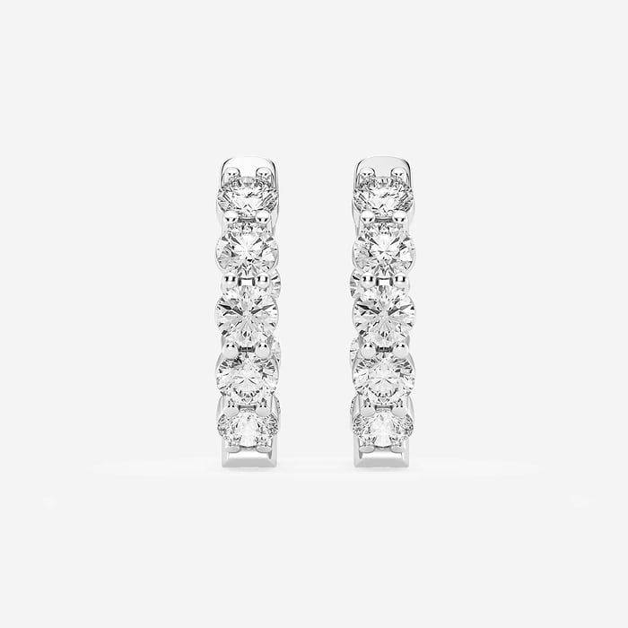 Inside Out Round Hoop Earrings