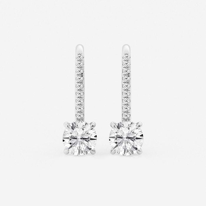 Hidden Halo Round Fashion Earrings