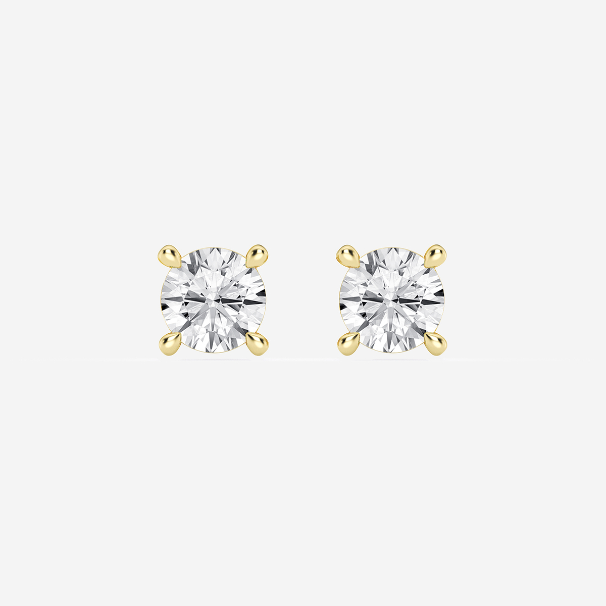 1 5/8 ctw Round Lab Grown Diamond Side Stone Stud Earrings