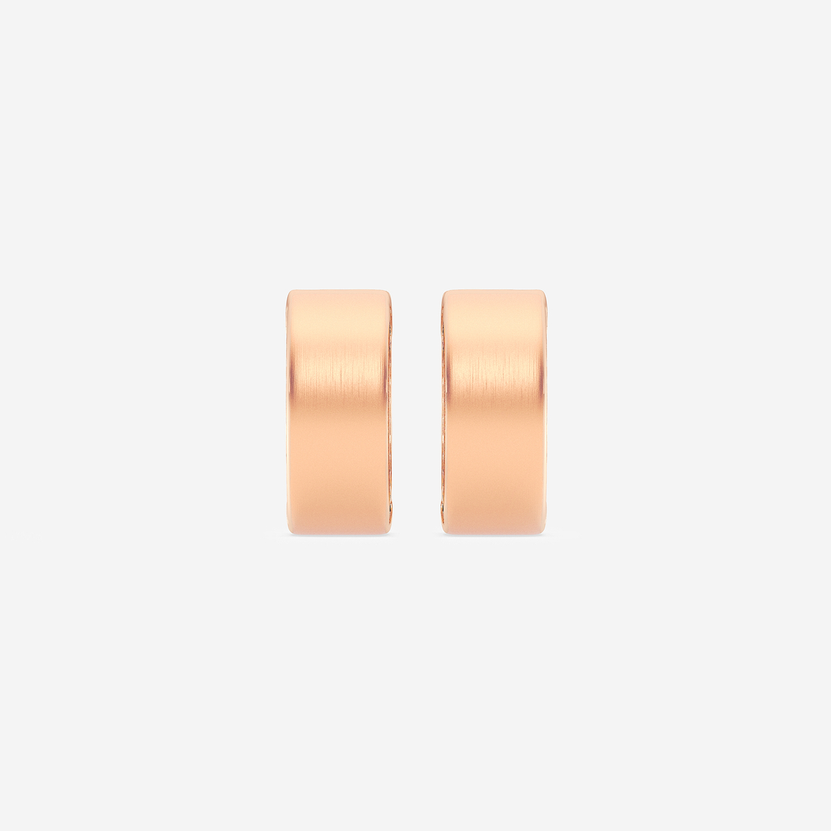 2/5 ctw Round Lab Grown Diamond  Hoop Earrings- Satin Finish